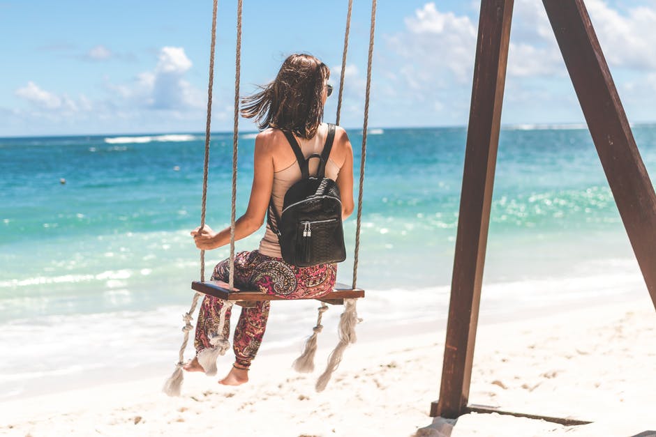 Traveller at the Beach