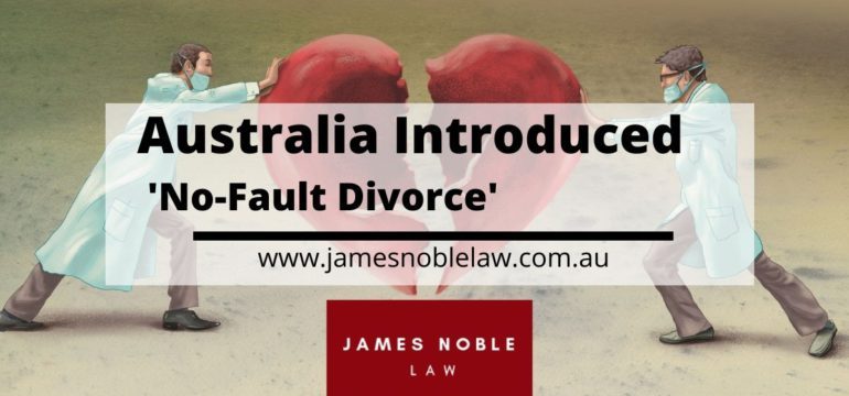 No Fault Divorce Australia