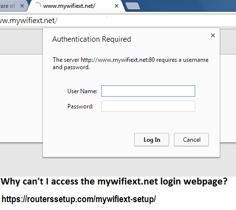 mywifiext.net login webpage
