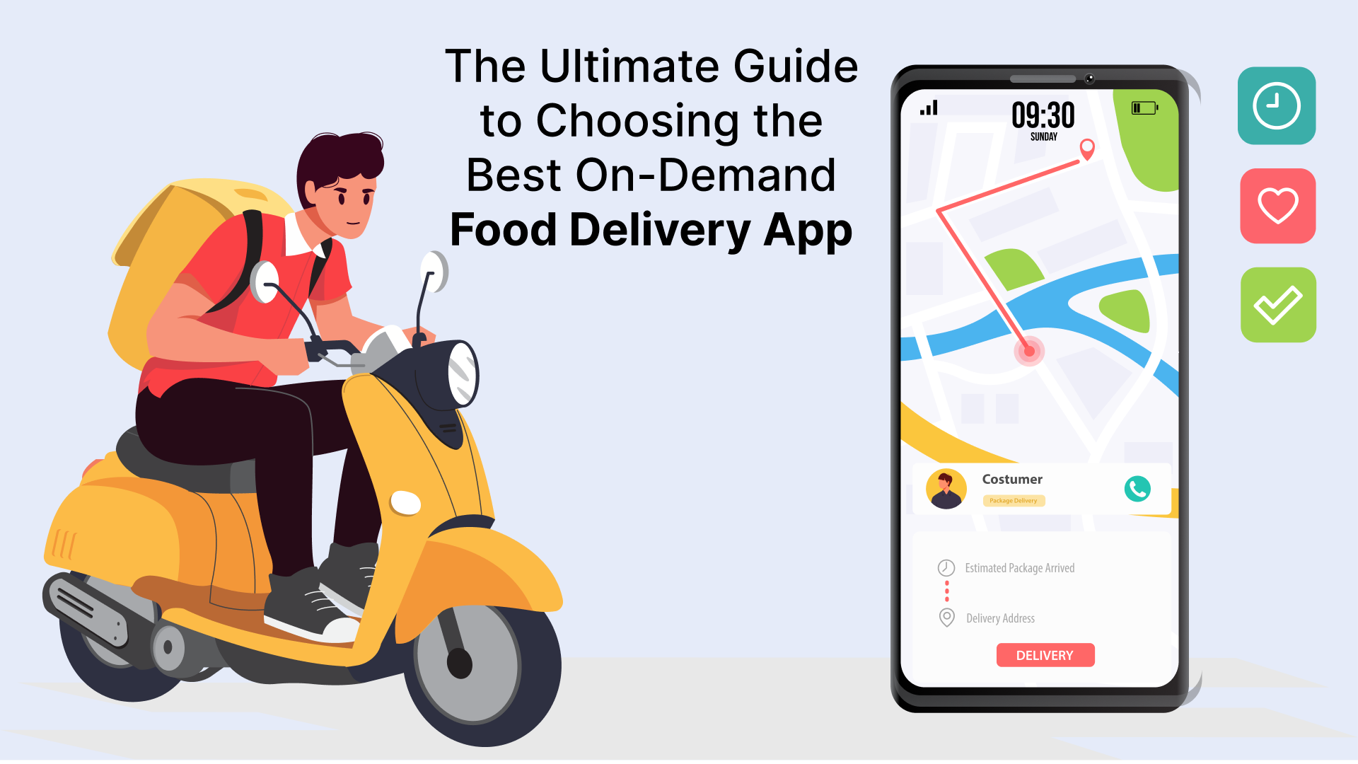 food delivery app image