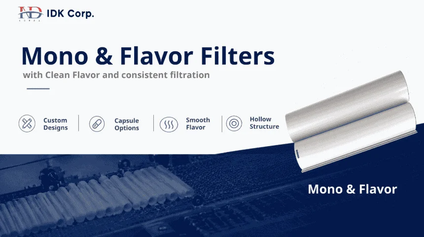High-Quality Filter Rods for Consistent Smoke Control | IDK Corp