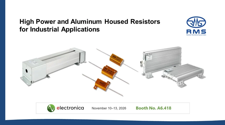 High Power and Aluminum Housed Resistors for Industrial Applications | RMS