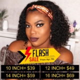 Yolissa Hair Curly Headband Bob Wigs Flash Sale on Easter Day!