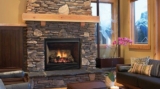 How does a propane fireplace work?