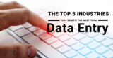 The top 5 organization that benefit the most from data entry